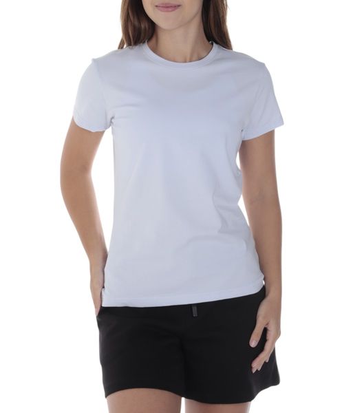 Camiseta deportiva Boomerang celeste sólida para mujer