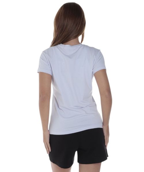 Camiseta deportiva Boomerang celeste sólida para mujer