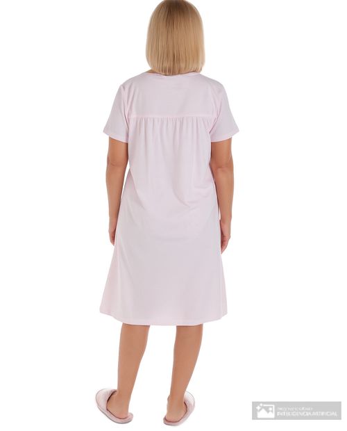 Camisón Nicolle rosado manga corta para mujer