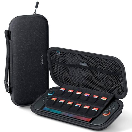 Estuche de viaje Belkin para Nintendo Switch 2 en color carbón