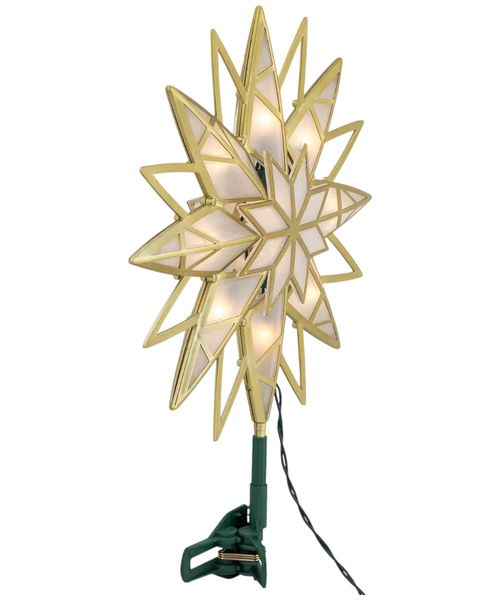 Estrella con luz para punta de árbol 30 cm