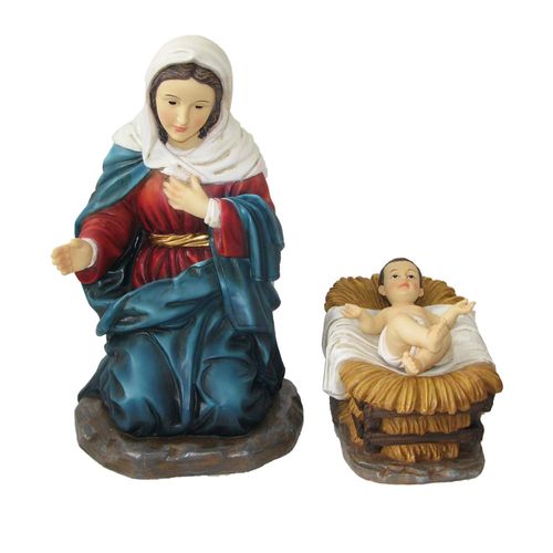 Nacimiento María / bebé Jesús 2 piezas 61 cm