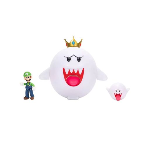 Super Mario set King Boo con fantasma y Luigi