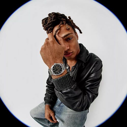 Reloj Fossil análogo digital de acero inoxidable en plateado para hombre