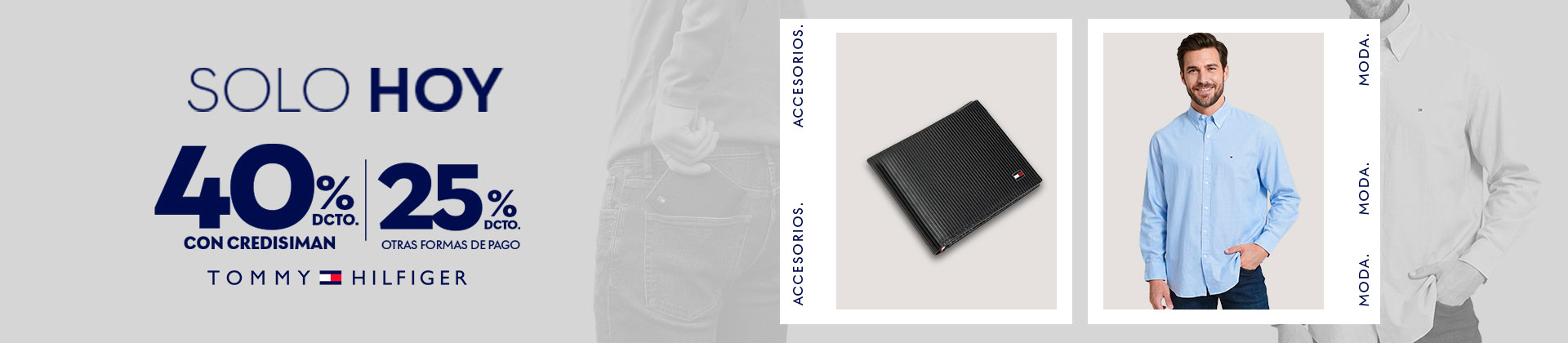 Hasta 40% de descuento en moda y accesorios