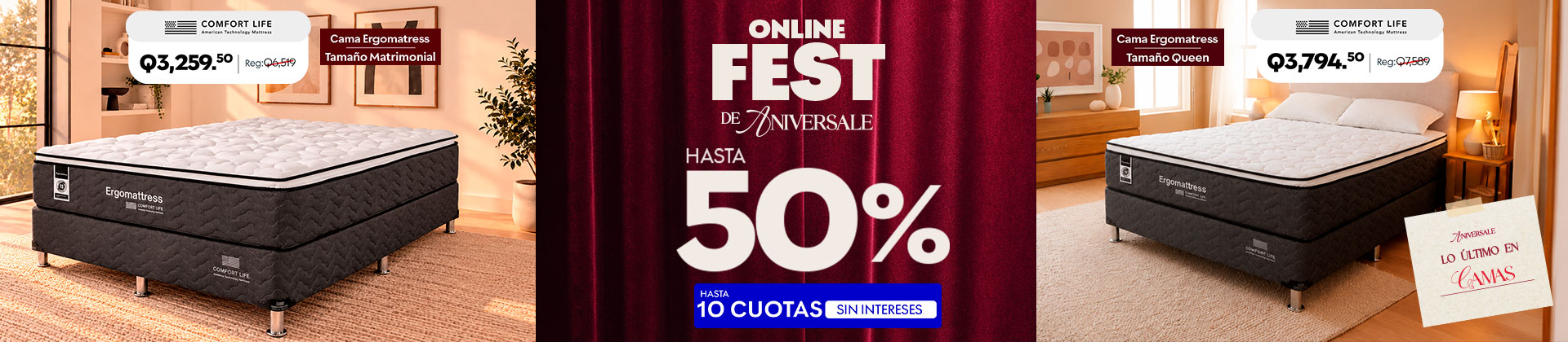 Camas a mitad de precio
