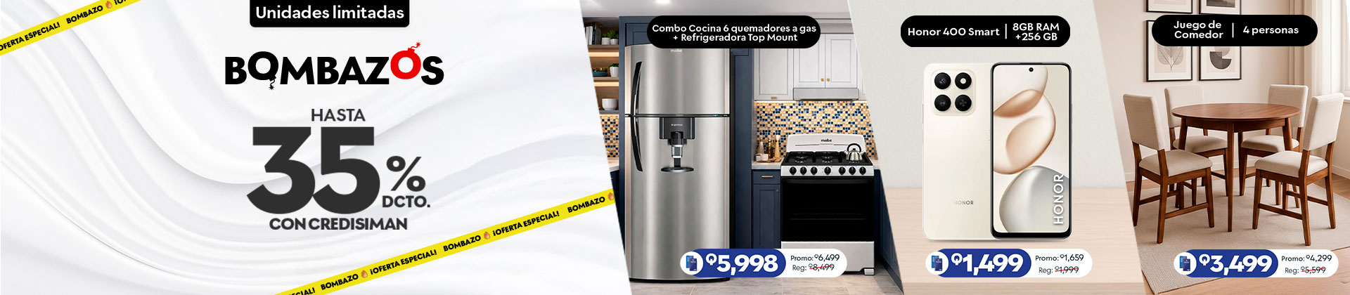 muebles y tecnología hasta 35%