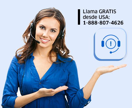 Llama Gratis desde USA 1-888-807-4626
