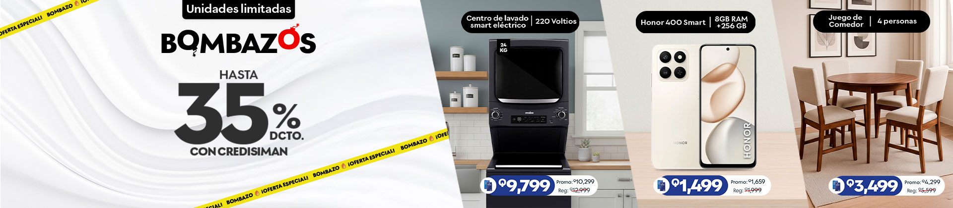 Bombazos de precios, hasta con 35% de descuento